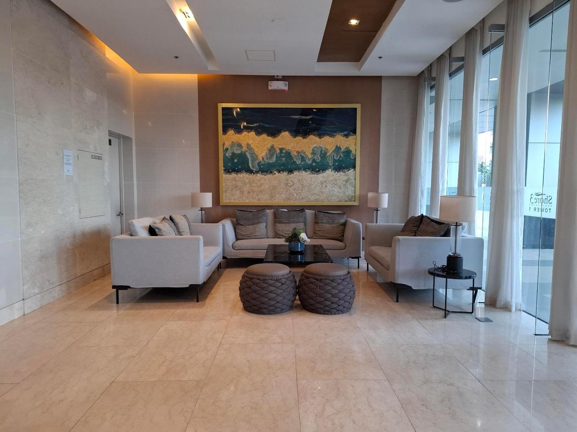 Shore 1 & 3 Residences Moa 1Br With Balcony By Darpm Manila Eksteriør billede